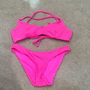 Neon Pink Bikini Set